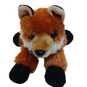 Red Fox Stuffed Animal 8" Plush Indonesia Foxy Animal Toy 2017 Aurora Handmade
